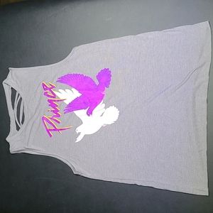 EUC When Doves Cry Distressed Tank